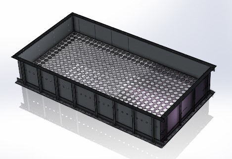 Seperate tubesheet section used in industrial baghouse Seperate tubesheet section used in industrial baghouse