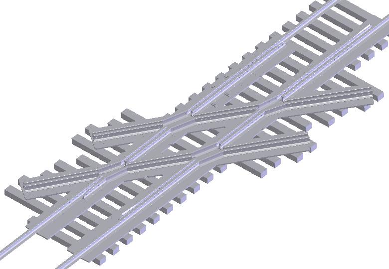 REPAIR OF RAILROAD DIAMOND CROSSING railway diamond crossing repair using thick steel plate to reinforce all the track sections